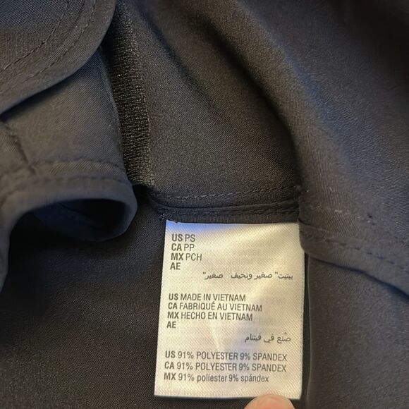 Alfani deep black button front blazer Size SP New - Picture 10 of 11